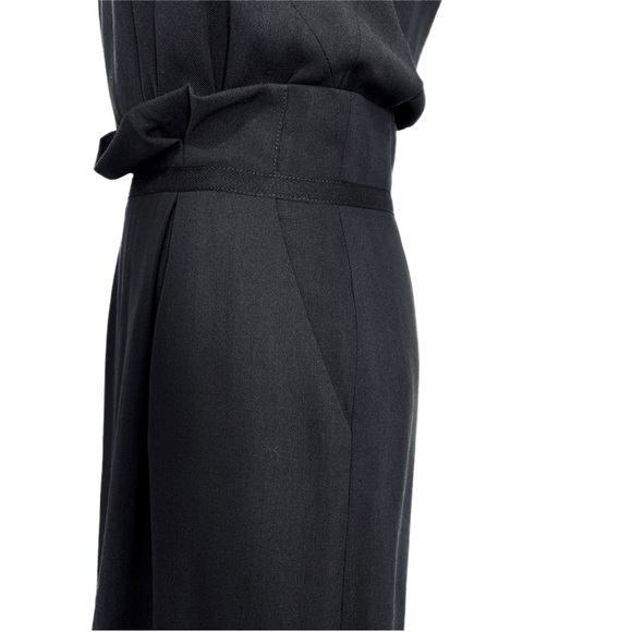 Jenni Kayne | NWOT💎RARE FIND💎Paperbag Pleat Waist Mini Dress + Pockets Black 2 - Picture 11 of 15